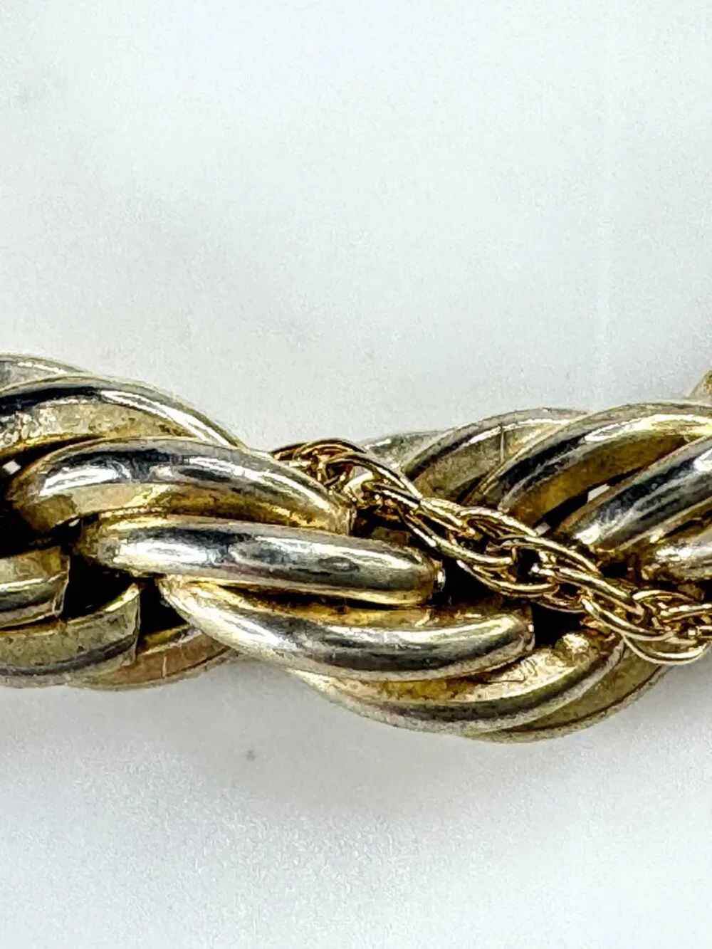 Vintage Tiffany & Co. 18K Gold Sterling Silver Twist Rope Wreath Brooch JR1878